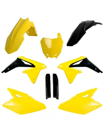 Комплект пластмаси POLISPORT Full Plastic Kit Suzuki RMZ 450 (2008-17) ОЕМ 14-16