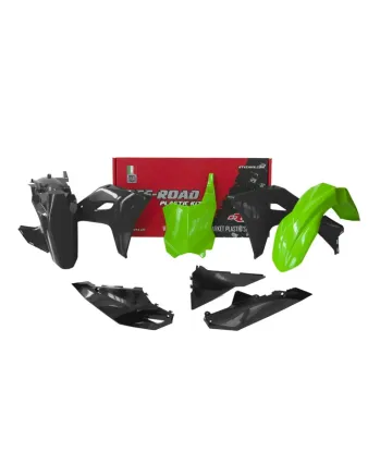 Комплект пластмаси RACETECH Plastic Kit 5 pcs Kawasaki KXF 450 2024 (Green/Black)