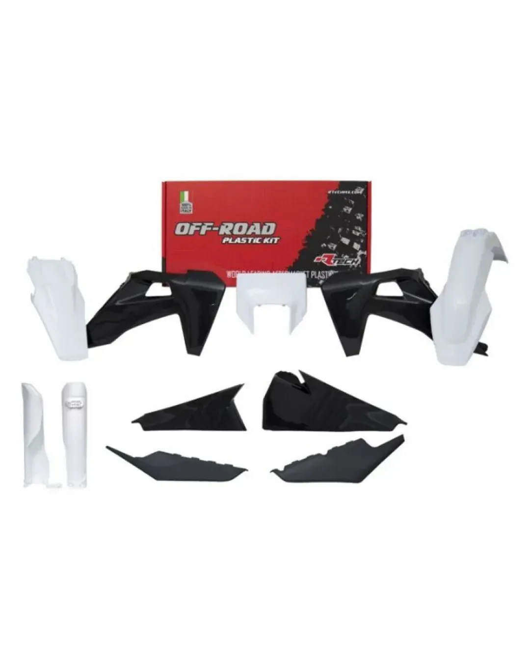 Комплект пластмаси RACETECH Plastic Kit HUSQ FE/TE 20-23 (White/Black)
