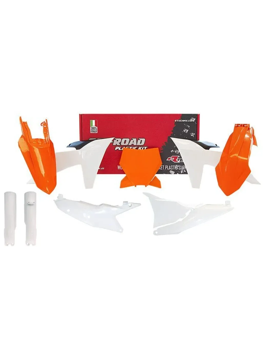 Комплект пластмаси RACETECH Plastic Kit KTM 23-25 (OEM Orange/White)