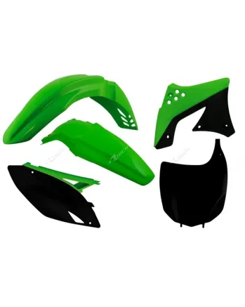 Комплект пластмаси RACETECH Plastic Kit OEM Colour (2012) Green/Black Kawasaki KX-F250 09-12
