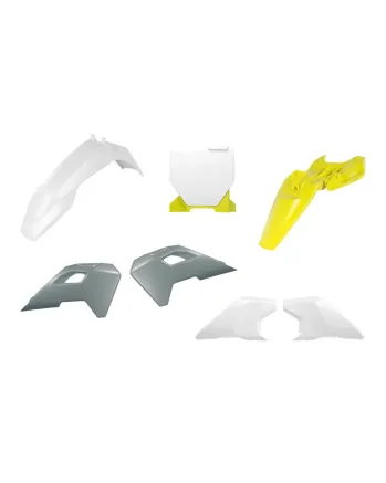 Комплект пластмаси RACETECH Plastic Kit (White/Yellow) Husq TC 50 24-25