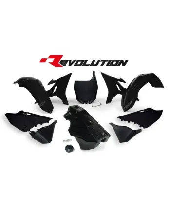 Комплект пластмаси RACETECH Revolution Plastic Kit + Gas Tank (Black) Yamaha YZ125/250 02-19