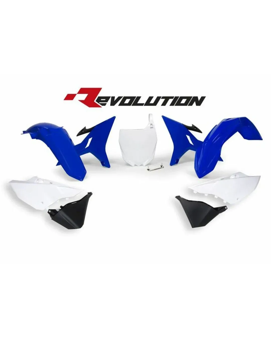 Комплект пластмаси RACETECH Revolution Replacement Plastics Kit (Blue/White) Yamaha YZ125/250 02-21