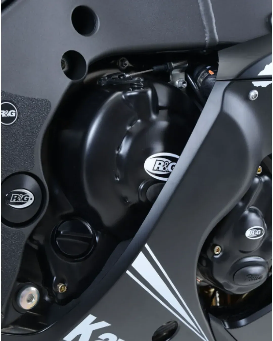 Комплект протектори за двигател R&G RACING Race Series Engine Case Protection Cover Set - Black Kawasaki ZX-10R 11-25