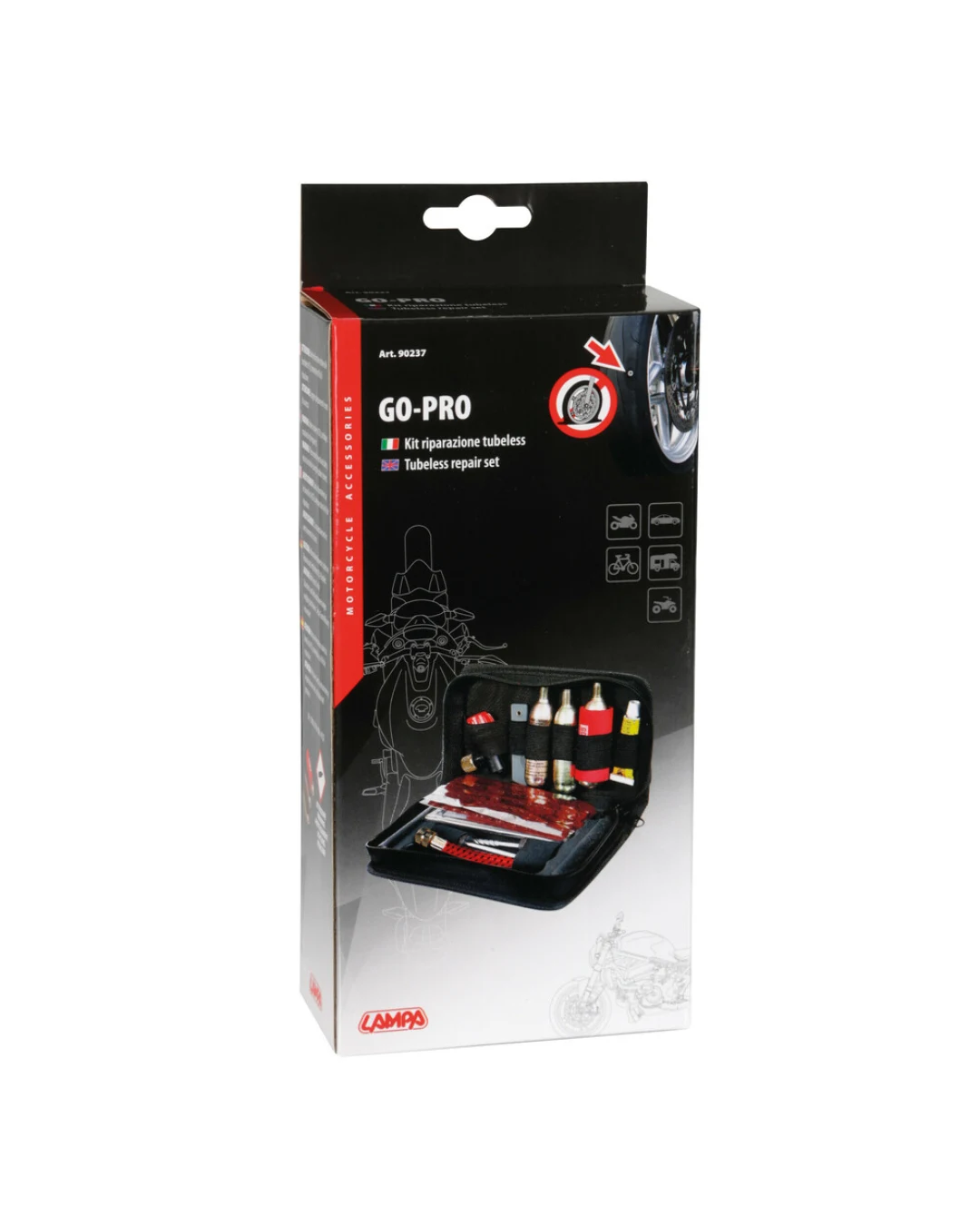 Комплект ремонт мото гуми LAMPA GP-PRO 90237