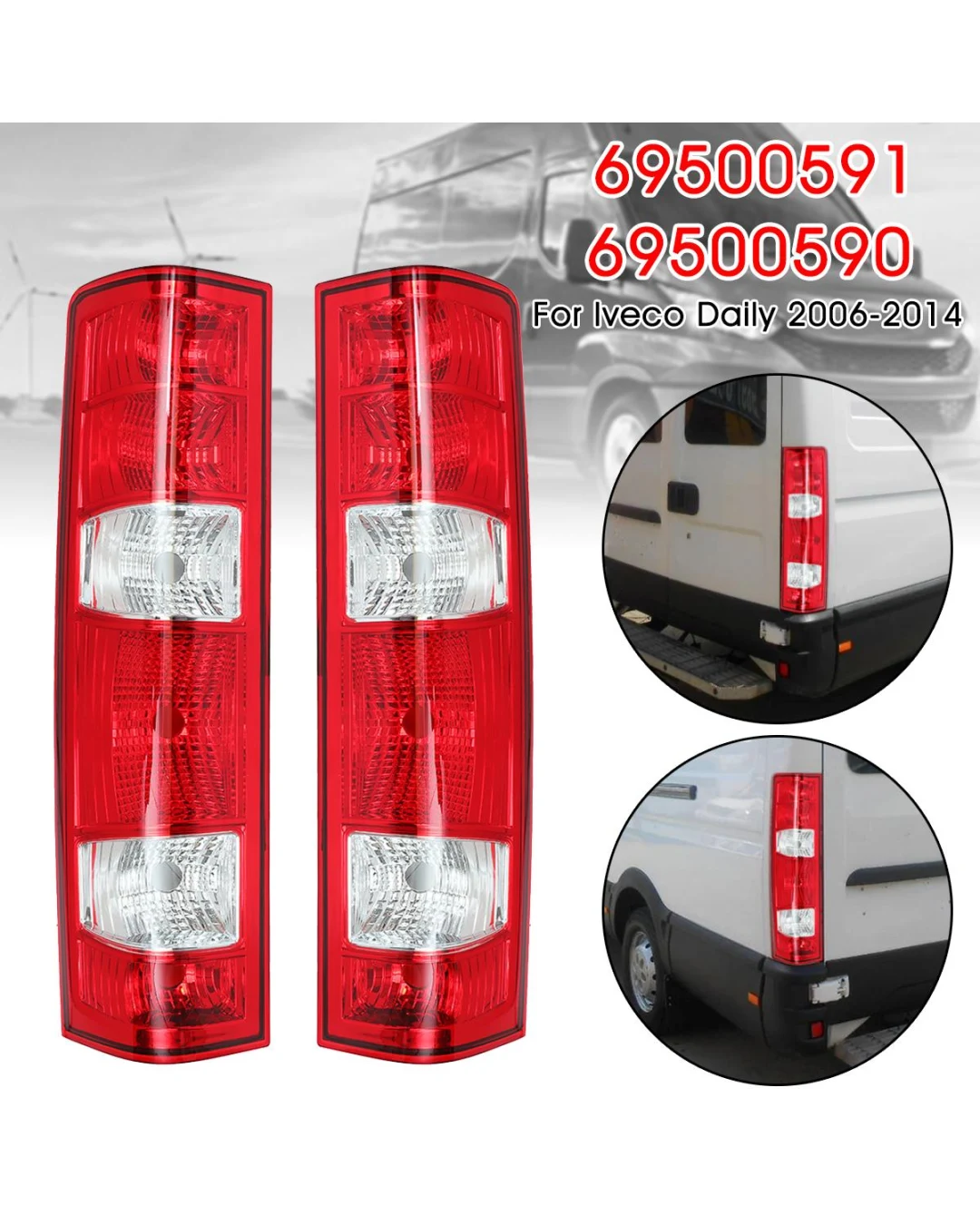 Комплект Стопове Ляв Десен Стоп За Iveco Daily 4 2006-2014 69500590 , 69500591