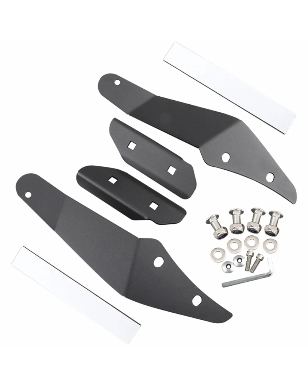 Комплект Стойки за Извит Led Лед Диоден Бар Крепежни Скоби за монтаж на предното стъкло за Offroad Джип Джипове Nissan Patrol Y61 Toyota Landcruiser 80