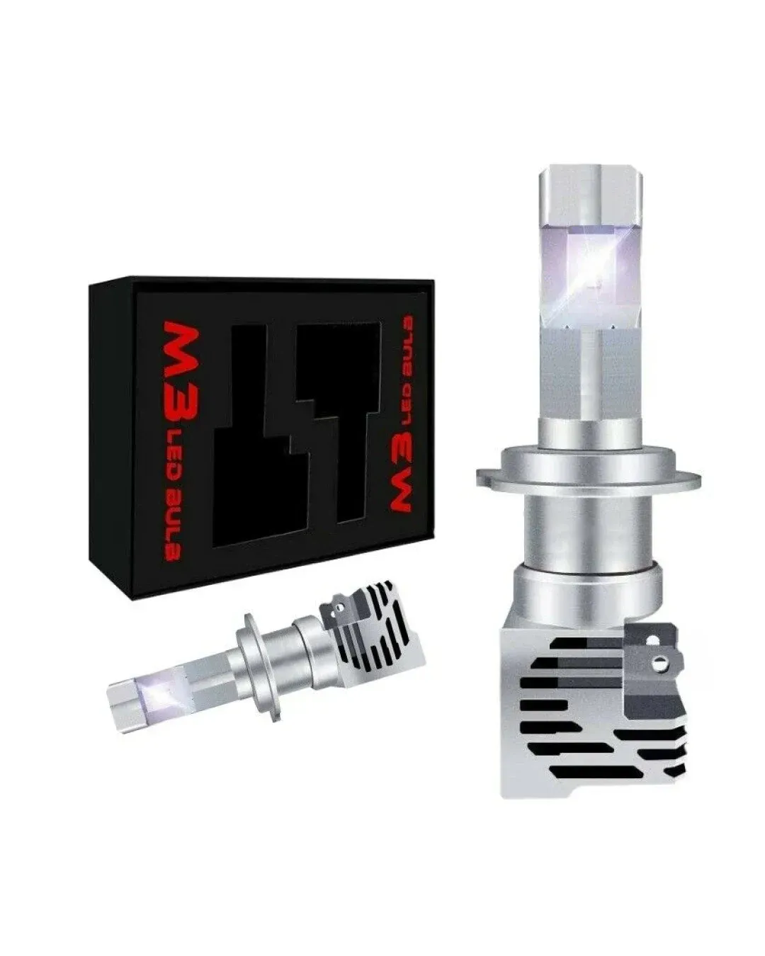 Комплект Умалени Мини LED Диодни Крушки M3 H1 12V 24V 50W 5000lm