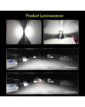 Комплект Умалени Мини LED Диодни Крушки М3 H4 9V 12V 24V 50W 5000lm