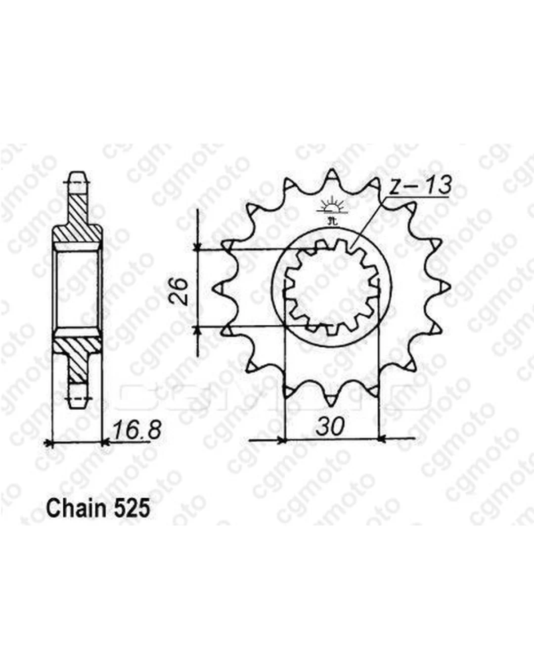 Комплект верига и пиньони REGINA HONDA CBR600F 01-06