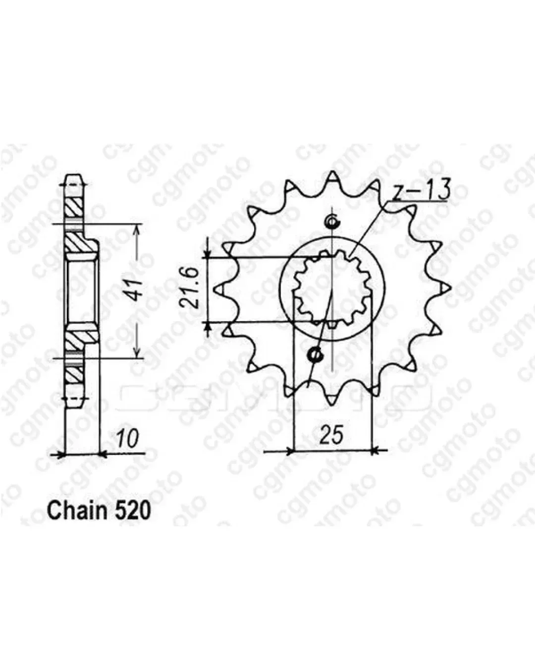 Комплект верига и пиньони REGINA HONDA NX650 DOM 92-95