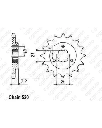 Комплект верига и пиньони REGINA SUZUKI DR650R/RS 90-95