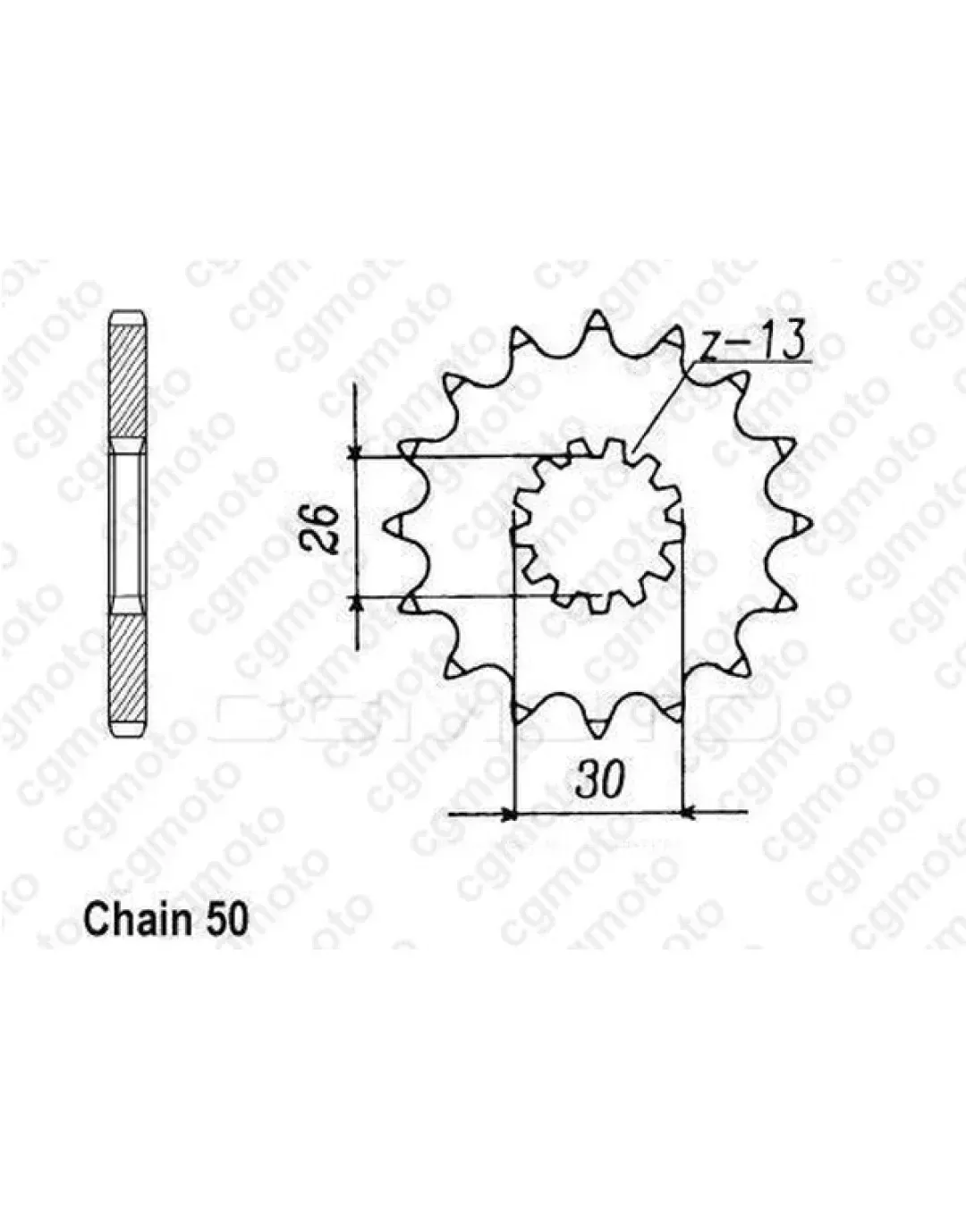 Комплект верига и пиньони REGINA TRIUMPH SPRINT RS 99-05