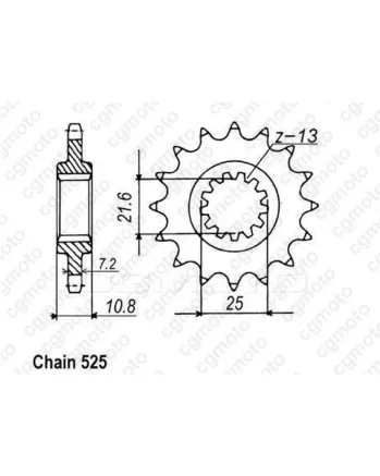 Комплект верига и пиньони REGINA YAMAHA TDM850 96-98