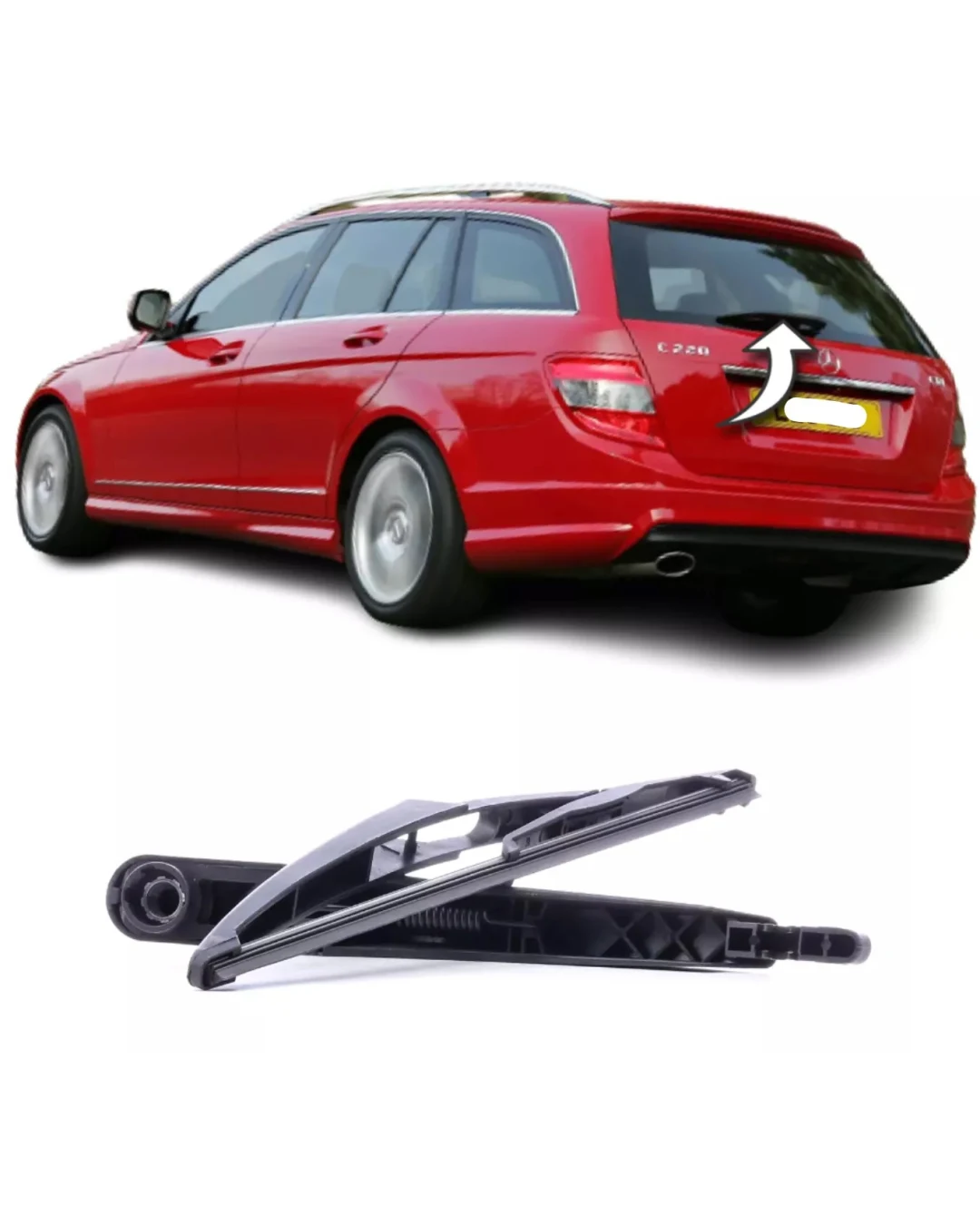 Комплект задна чистачка с рамо и перо 290mm за MERCEDES C-class S204 - Комби