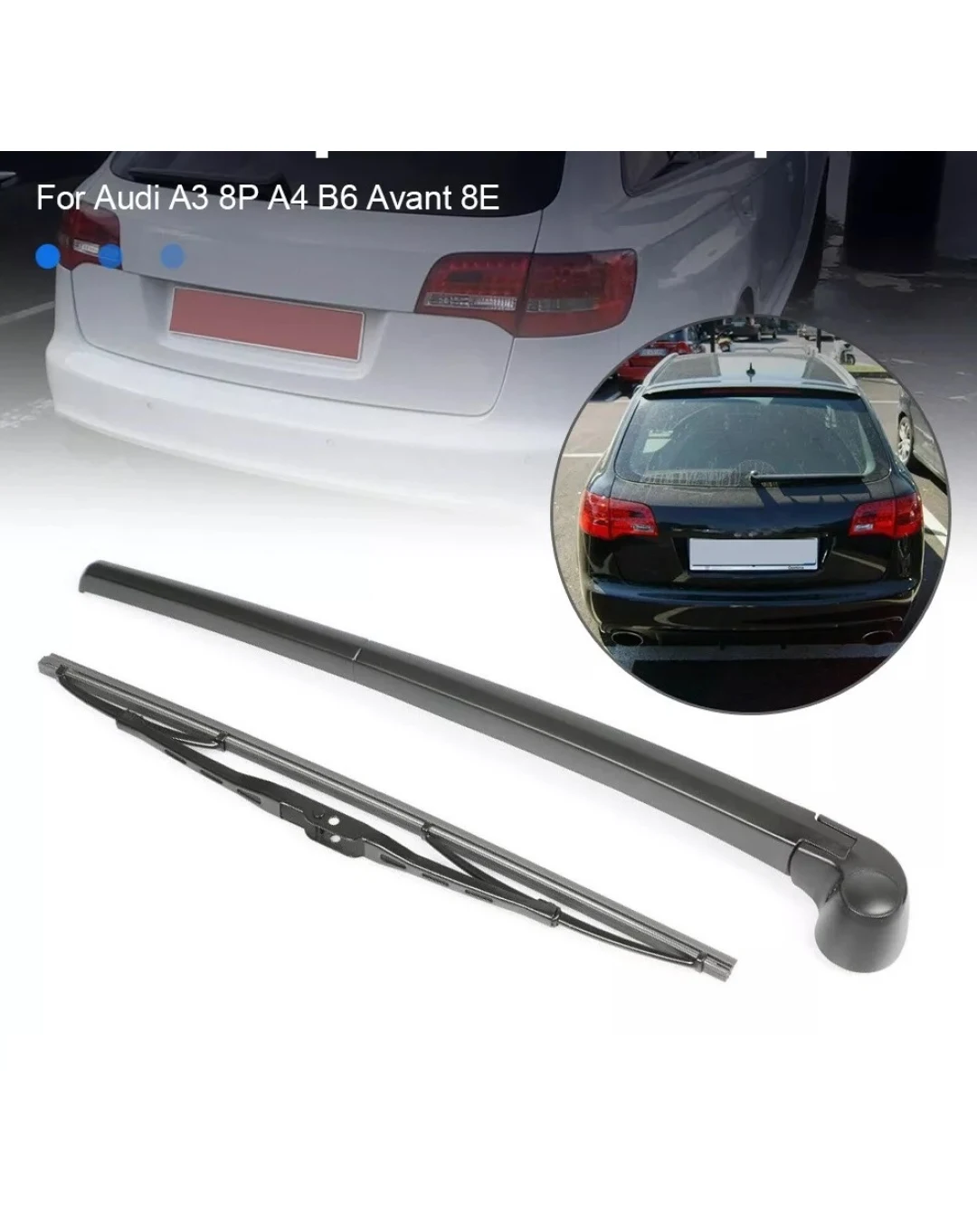 Комплект задна чистачка с рамо и перо 345mm за AUDI A4 B6 AVANT Комби