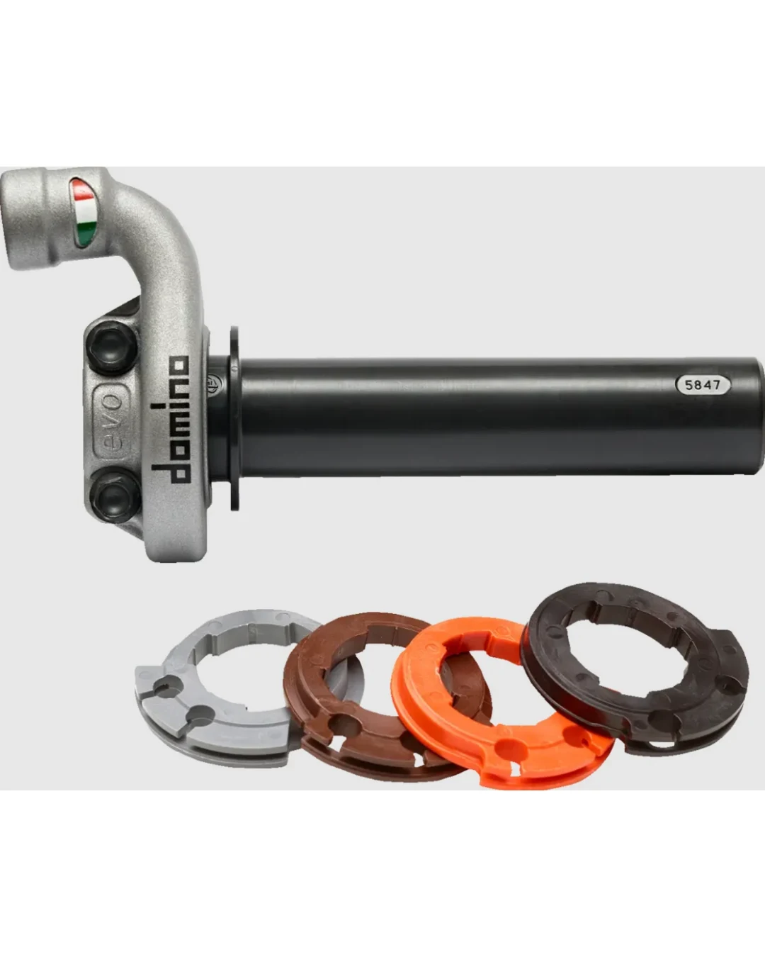 Конзола за газ DOMINO KRK EVO THROTTLE CONTROL NO GRIPS SILVER