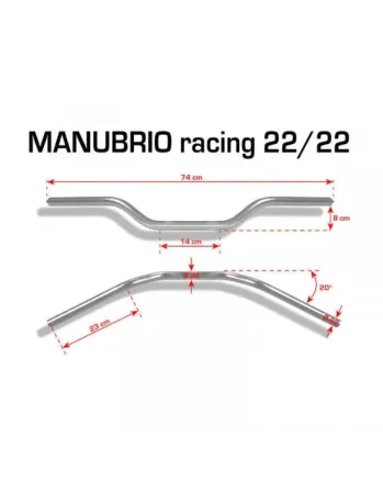 КОРМИЛО BARRACUDA HANDLEBAR RACING SILVER