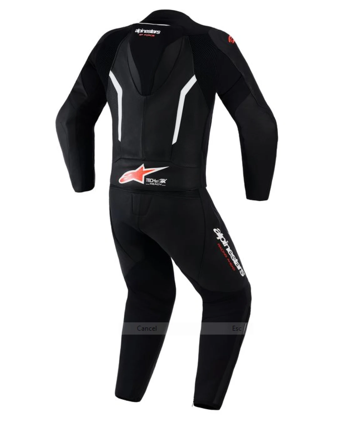 КОЖЕН ЕКИП ALPINESTARS 2PCS GP Force V2 Black/White/Fluo Red