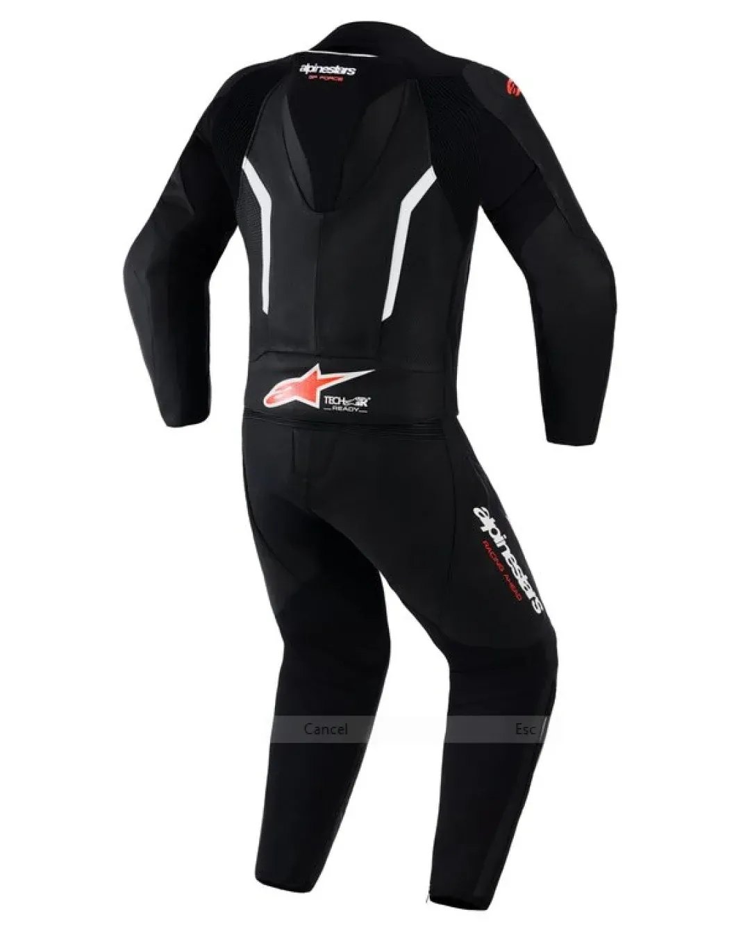 КОЖЕН ЕКИП ALPINESTARS 2PCS GP Force V2 Black/White/Fluo Red
