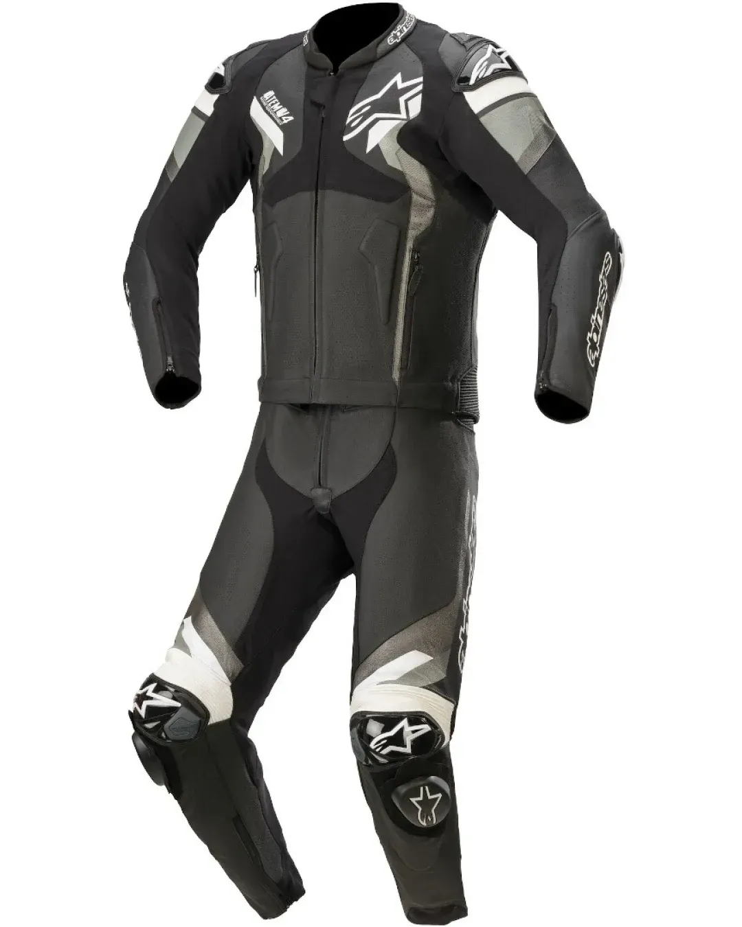 КОЖЕН ЕКИП ALPINESTARS ATEM V4 BLACK/GREY/WHITE 2PC
