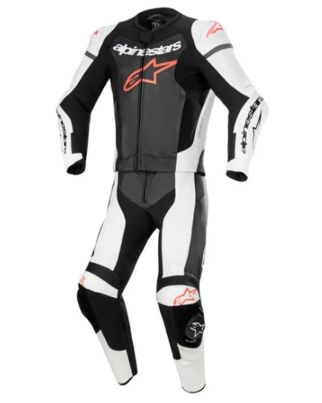 Кожен екип ALPINESTARS GP FORCE LURV 2PC BK/FLUO RED/WH