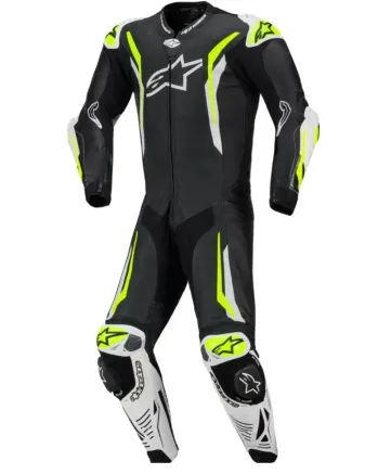 Кожен екип ALPINESTARS GP TECH V5 FLUO BLACK/WHITE/FLUO YELLOW