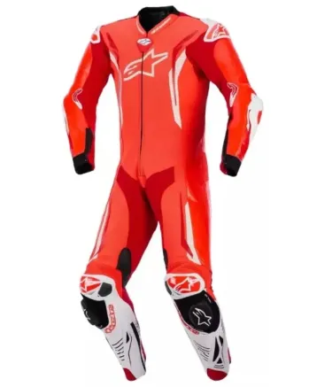 Кожен екип ALPINESTARS GP TECH V5 FLUO RED/WHITE