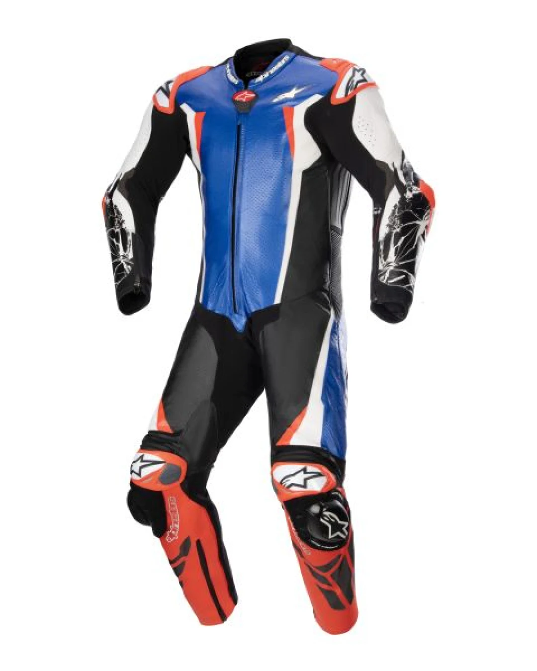 Кожен екип ALPINESTARS RACING ABSOLUTE V2 BLACK/FLUO BLUE