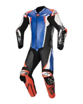 Кожен екип ALPINESTARS RACING ABSOLUTE V2 BLACK/FLUO BLUE