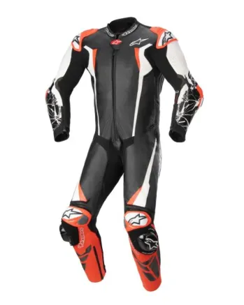 Кожен екип ALPINESTARS RACING ABSOLUTE V2 BLACK/FLUO RED/WHITE