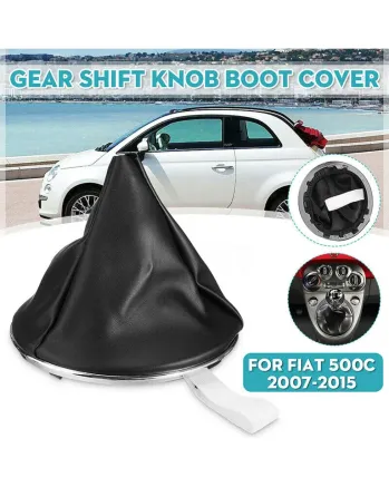 Кожен Маншон Кожух Скоростен Лост от Еко Кожа За Фиат Fiat 500 500C 2007-2015