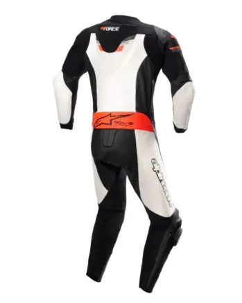Кожен мото екип ALPINESTARS GP FORCE CHASER V2 1PC BLACK/FLUO RED/WHITE