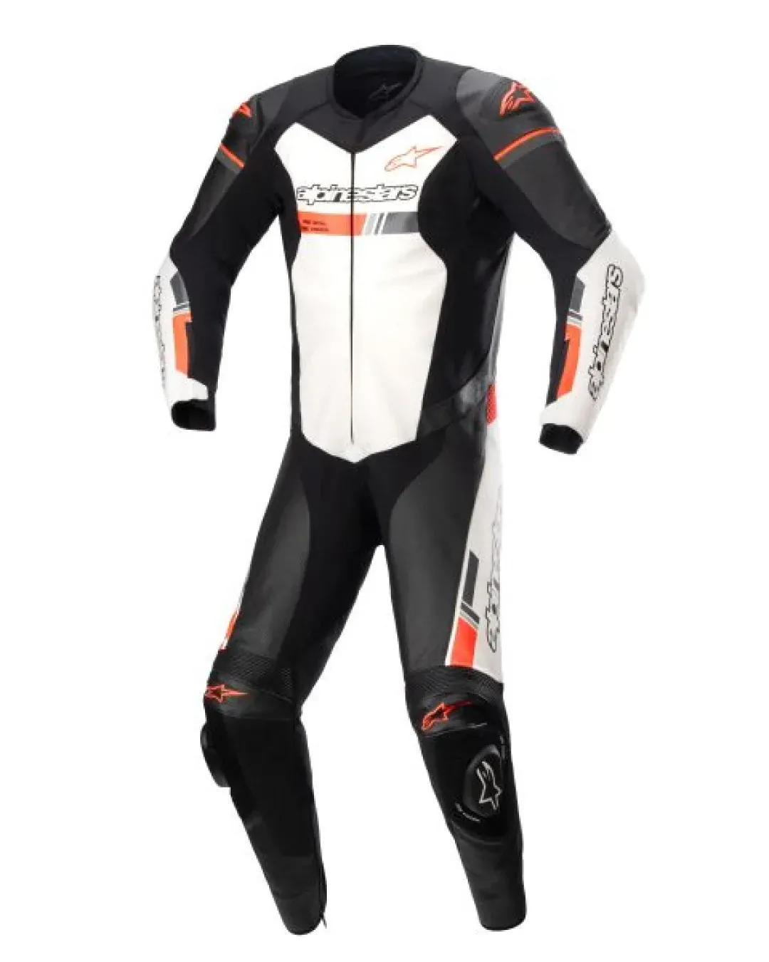 Кожен мото екип ALPINESTARS GP FORCE CHASER V2 1PC BLACK/FLUO RED/WHITE