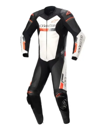 Кожен мото екип ALPINESTARS GP FORCE CHASER V2 1PC BLACK/FLUO RED/WHITE