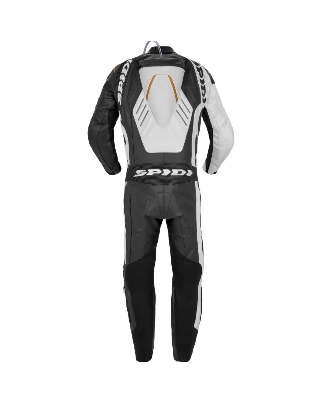 Кожен мото екип с гърбица SPIDI TRACK WIND PRO BLACK/GOLD