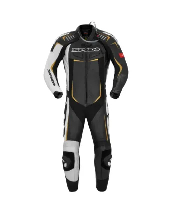 Кожен мото екип с гърбица SPIDI TRACK WIND PRO BLACK/GOLD