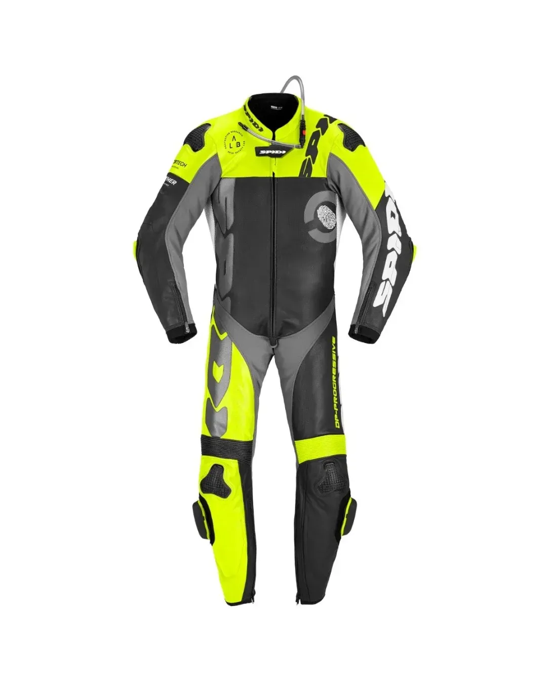 Кожен мото екип SPIDI DP-PROGRESSIVE PRO Black/Fluo