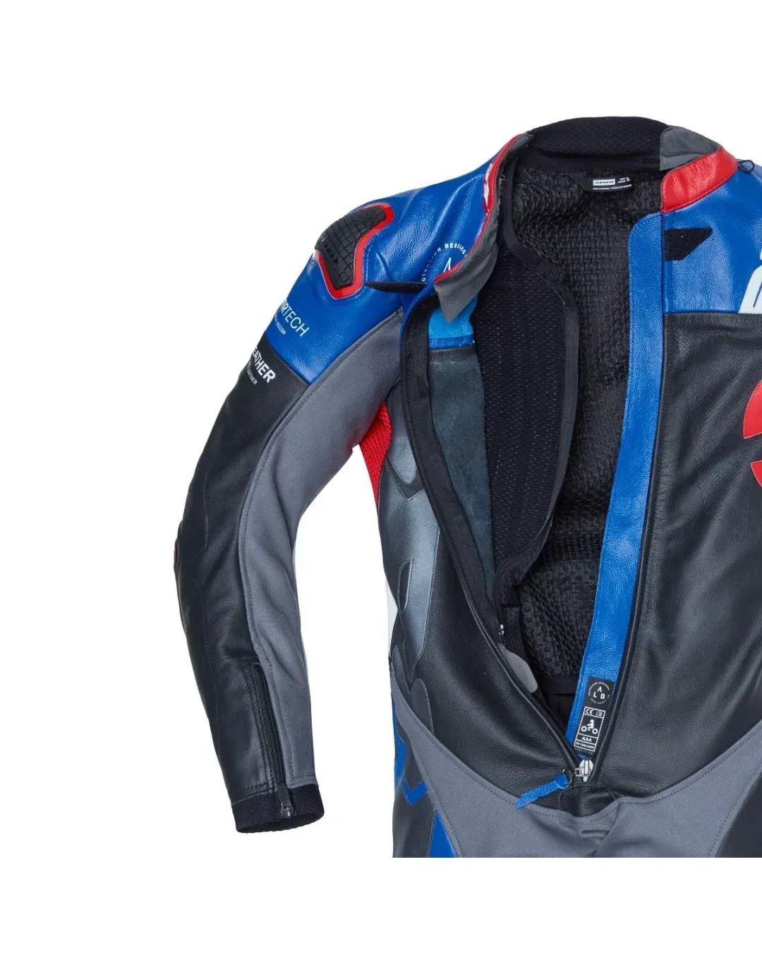 Кожен мото екип SPIDI DP-PROGRESSIVE PRO Black/Red/Blue