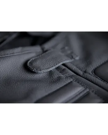 Кожен мото елек ICON VEST RED D3O