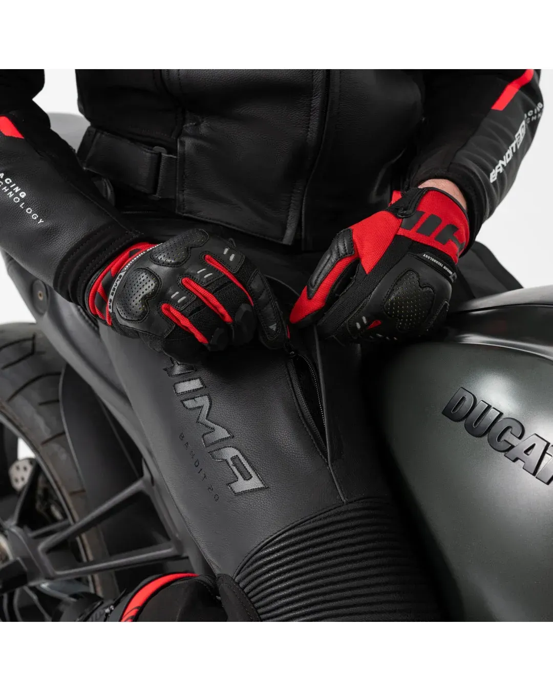 Кожен мото панталон SHIMA BANDIT 2.0 MEN PNT BLK