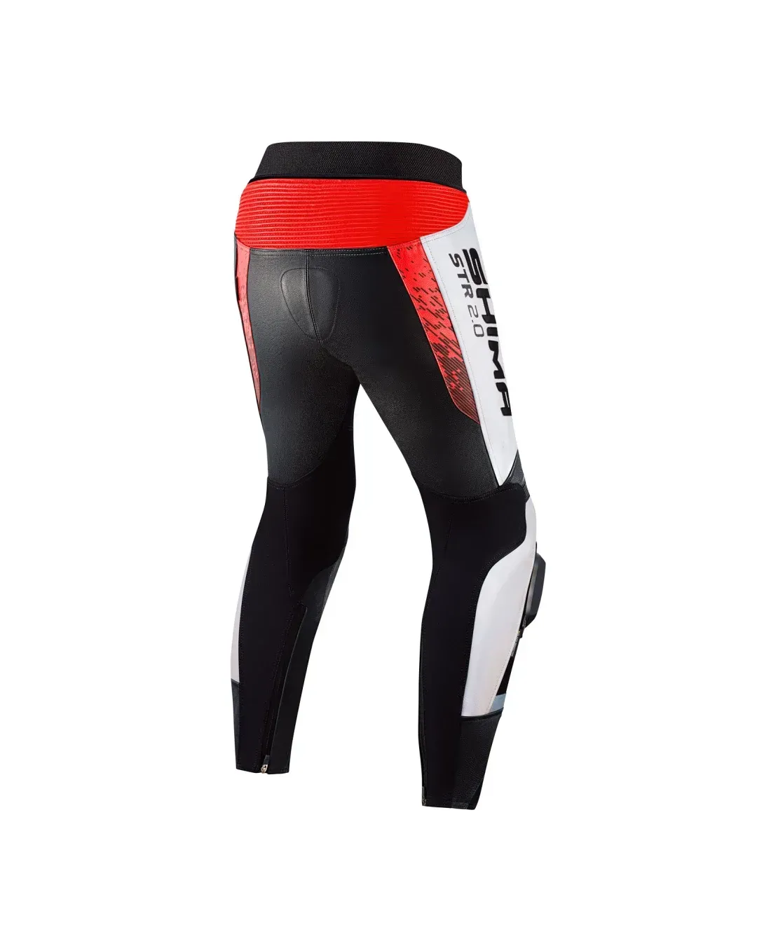 Кожен мото панталон SHIMA STR 2.0 RED FLUO
