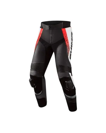 Кожен мото панталон SHIMA STR 2.0 RED FLUO
