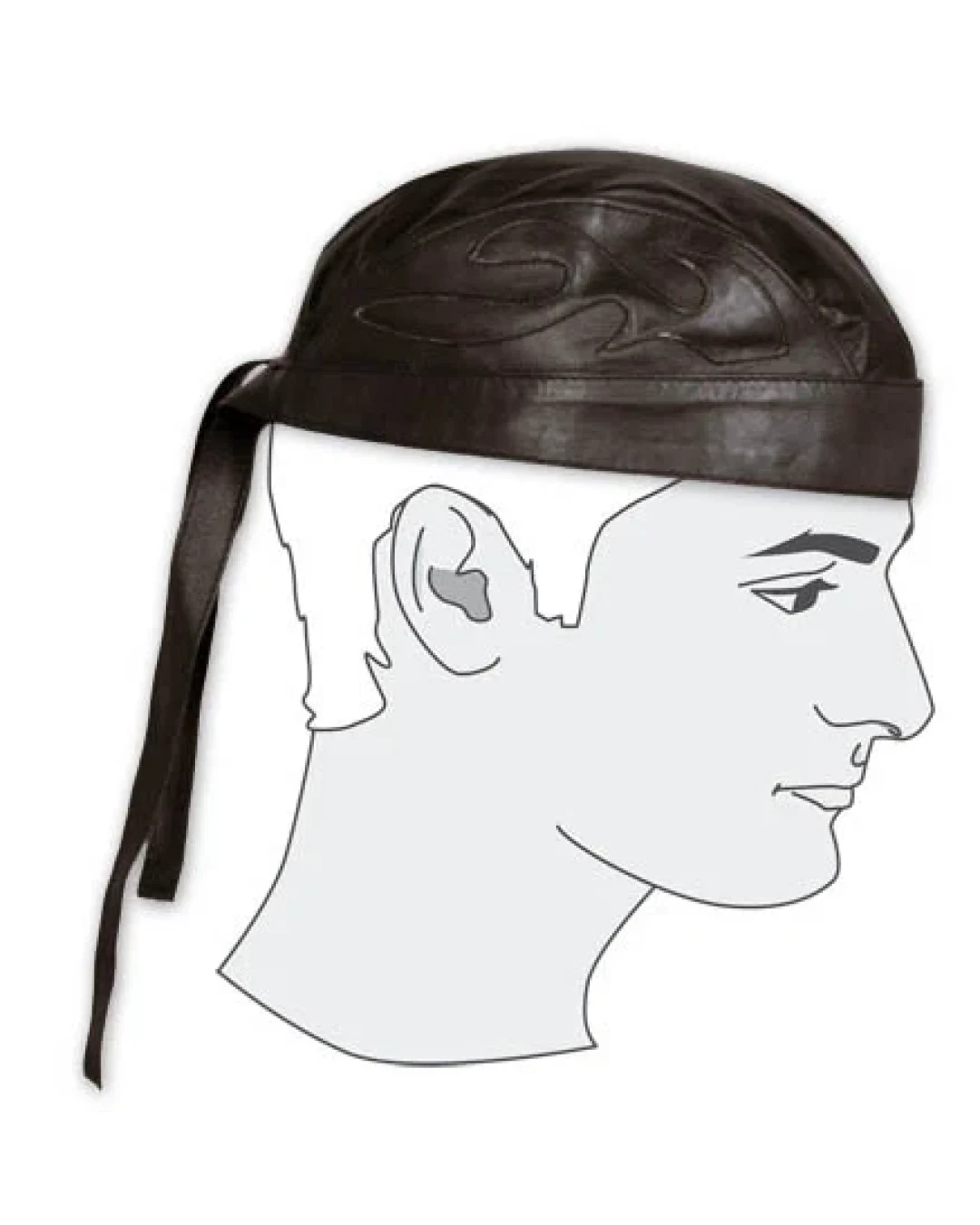Кожена кърпа за глава A-PRO BANDANA