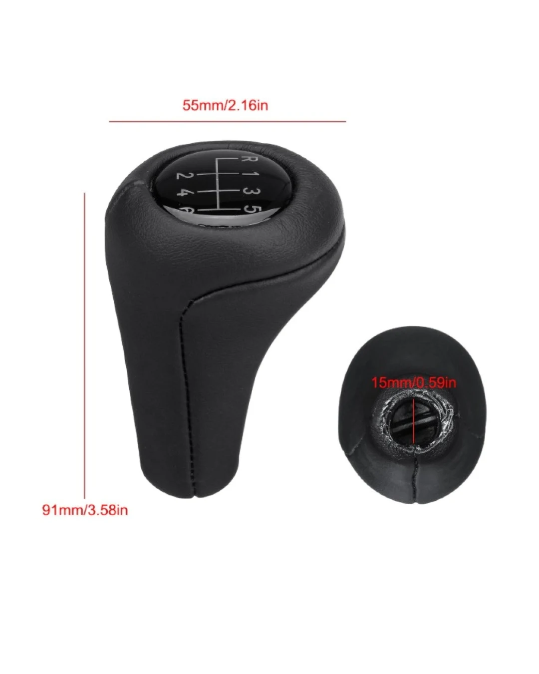 Kожена Tопка Скоростен Лост За BMW E34 E36 E38 E32 E34 + 6 Скорости + Задна