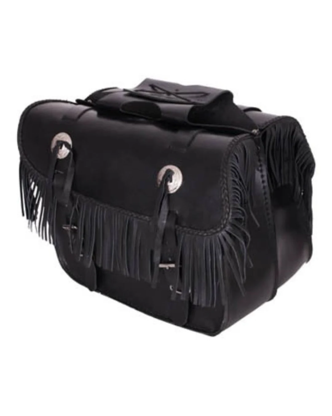 Кожени дисаги за мотор ADRENALINE FRINGES BLACK