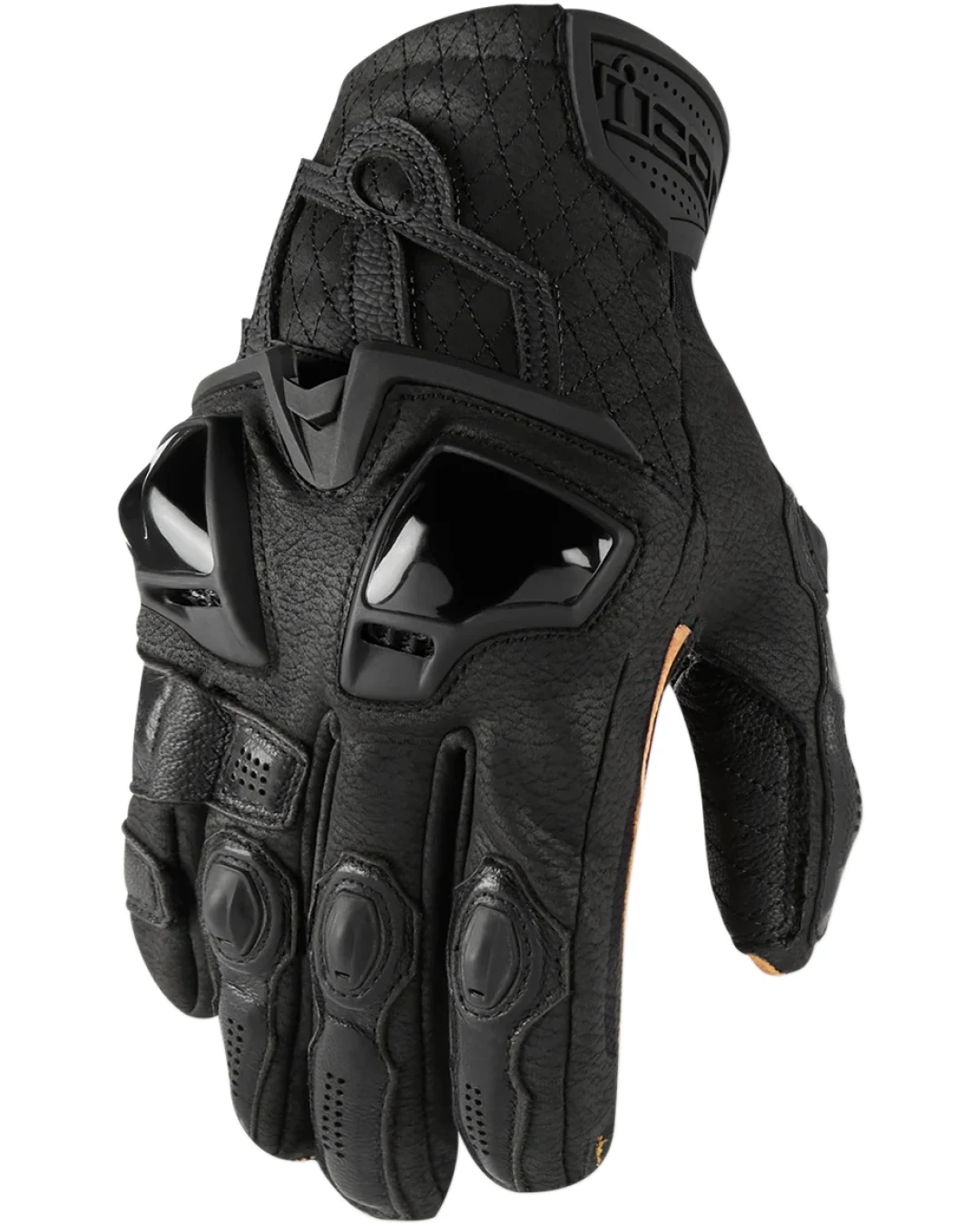 Кожени мото ръкавици ICON HYPERSPORT SHORT - BLACK