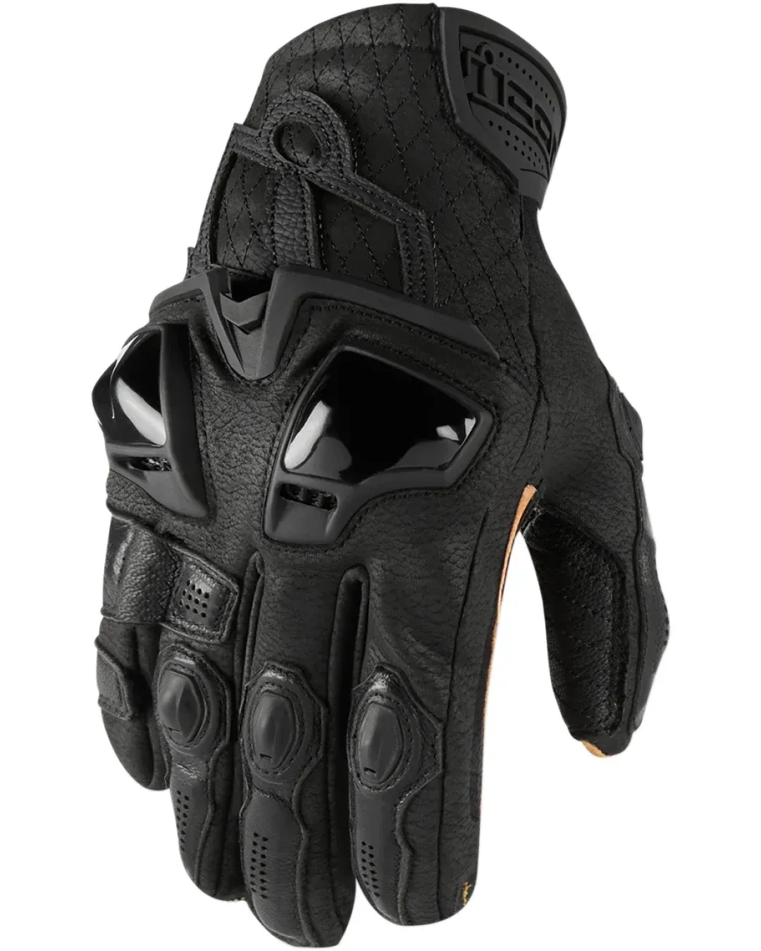 Кожени мото ръкавици ICON HYPERSPORT SHORT - BLACK