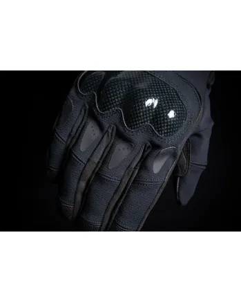 Кожени мото ръкавици ICON STORMHAWK - BLACK